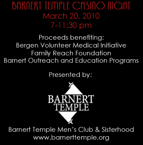 Barnert Temple's Casino Night